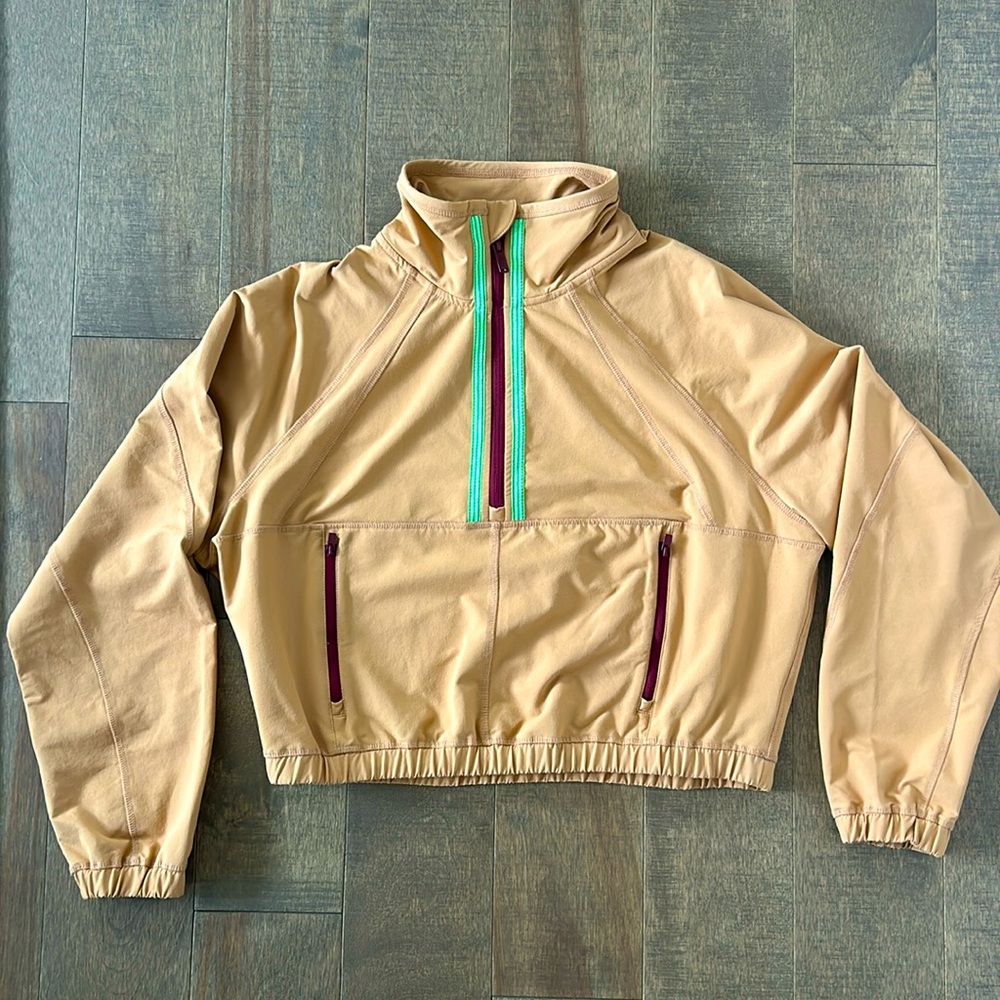 Free People Movement “So Fly” Half-Zip Jacket in Ginger - Size Small